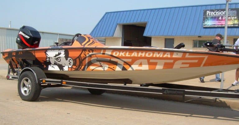 Oklahoma State Boat Wraps