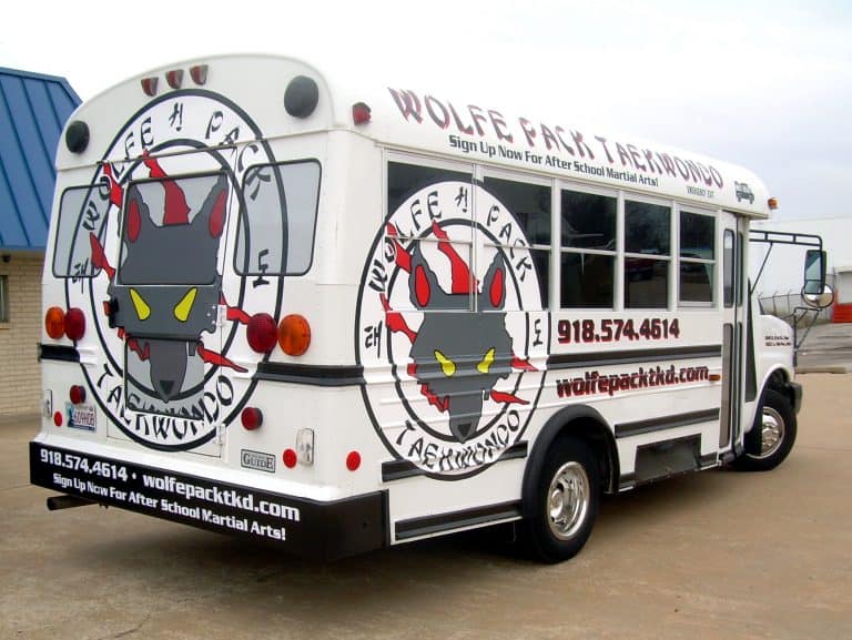 Wolfe Pack Shuttle Bus Wrap