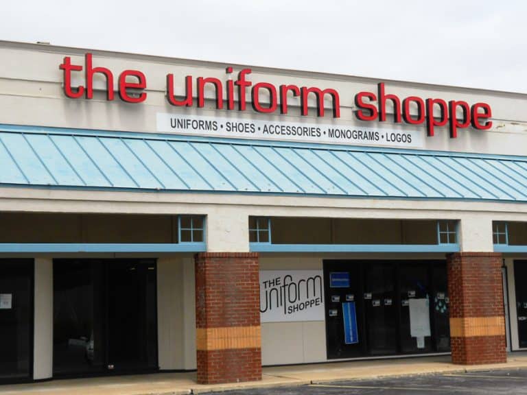 Uniform Shoppe Tulsa Channel Letters