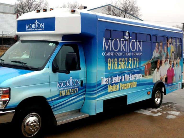 Morton Health Shuttle Bus Wrap