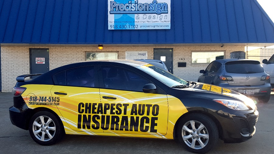 Cheapest Auto Insurance Oklahoma Mazda 3 Partial Wrap Precision Sign & Design