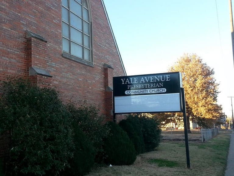 Yale Avenue Presbyterian Church Sign