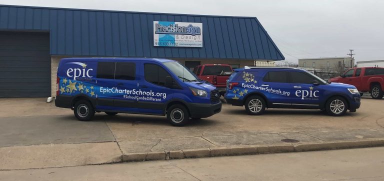 Blue Epic Charter School Fleet Graphics