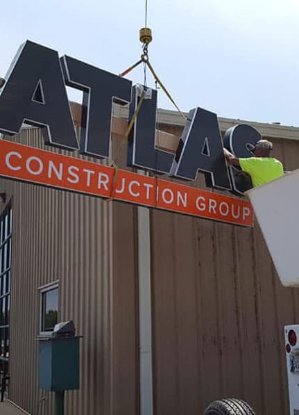 New ATLAS Letter Sign