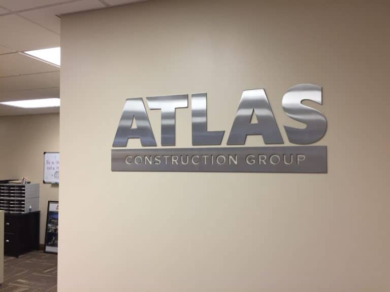 Atlas Metal Sign
