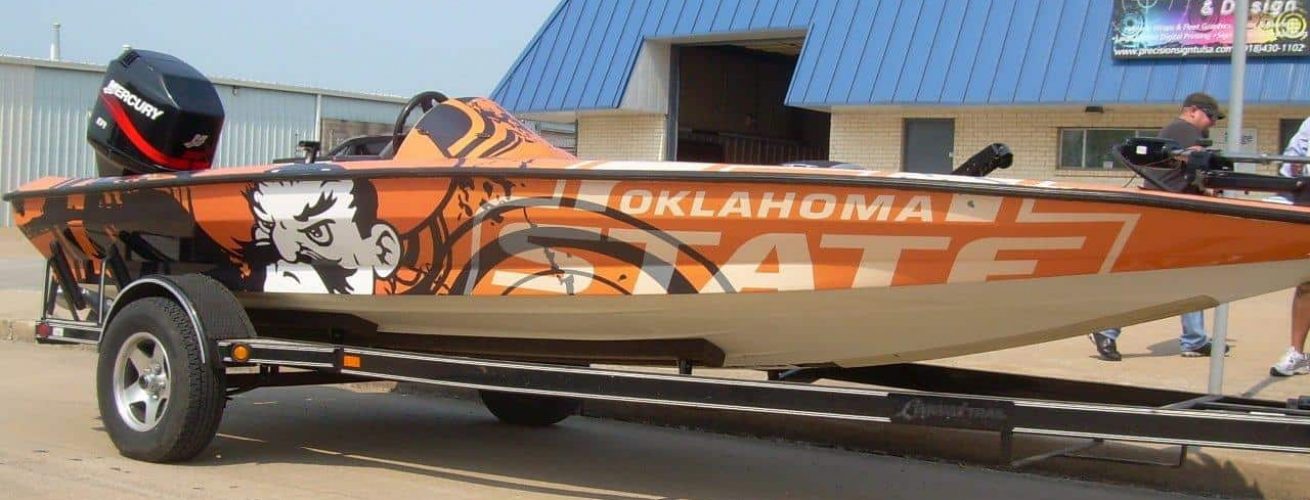 Oklahoma State Boat Wraps