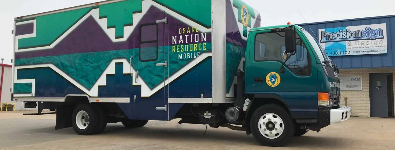 Colorful Osage Nation Box Truck