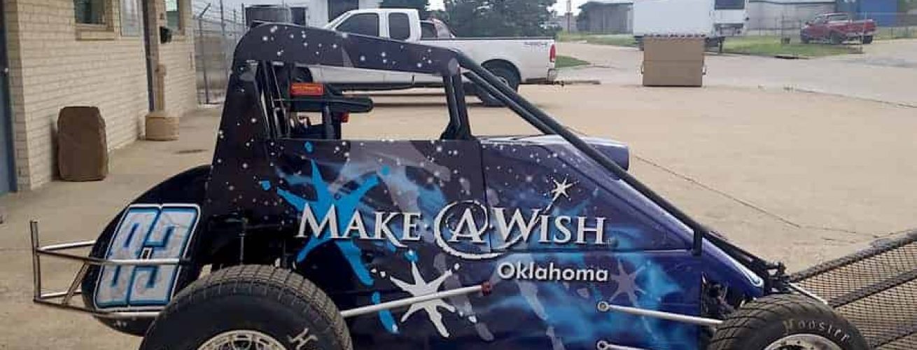 Make-A-Wish Weeks OK Midget Sprint Car Wrap