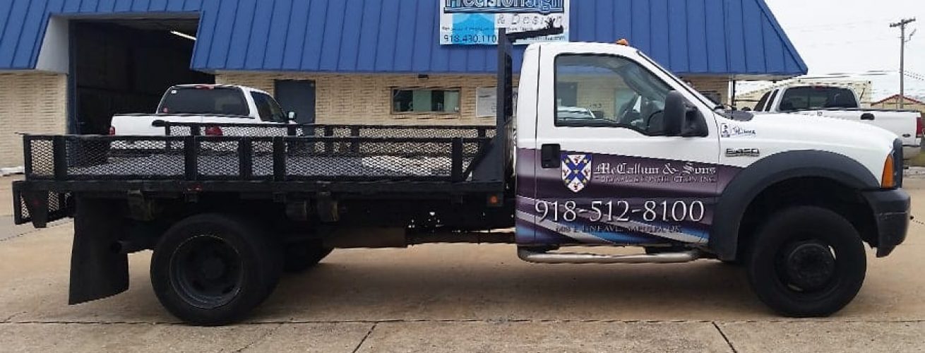 Ford F-450 Flatbed Partial Wrap