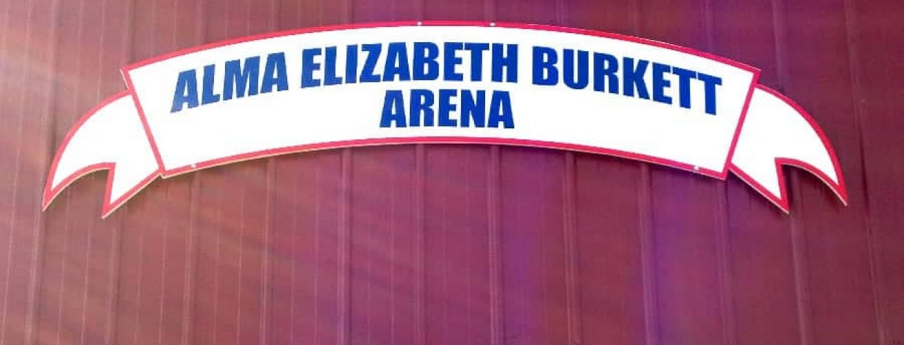 Burkett Arena Exterior Custom Shaped Sign