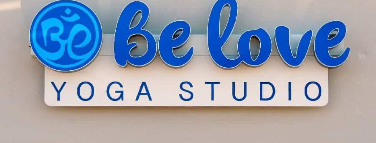 Be Love Yoga Studio Letter Set Exterior Sign