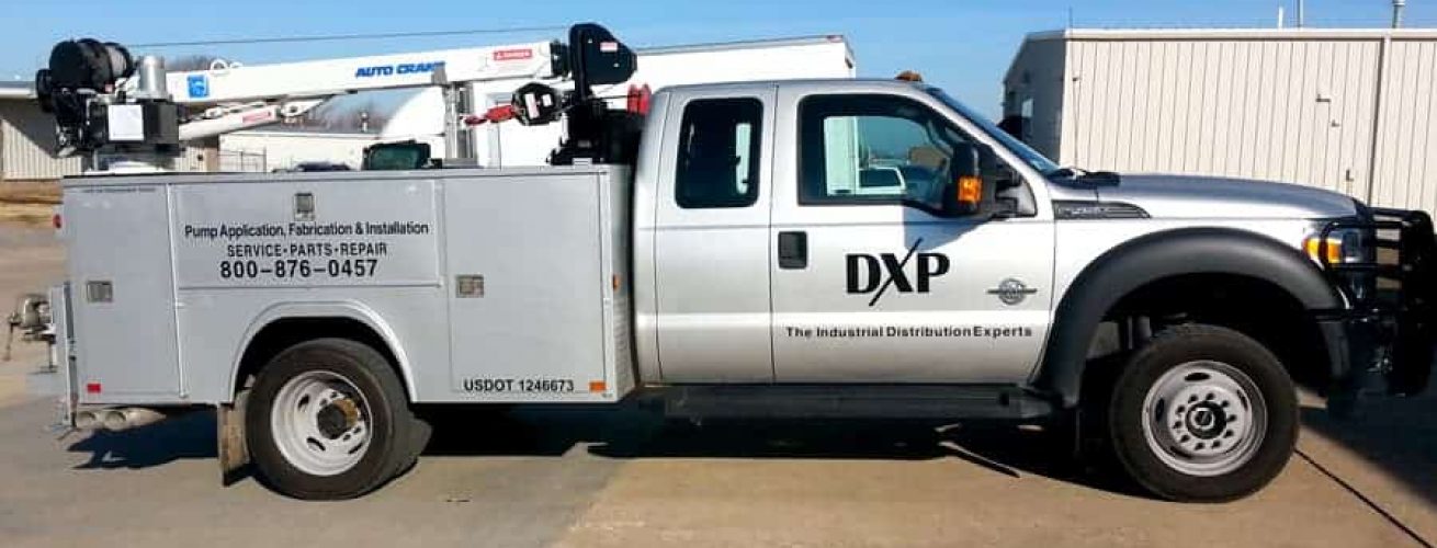 DXP ord Crane Truck Vinyl Graphics
