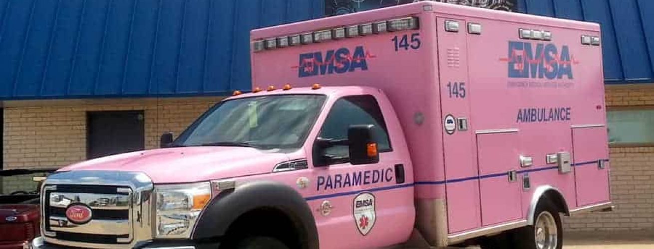 EMSA Ambulance Pink Wrap