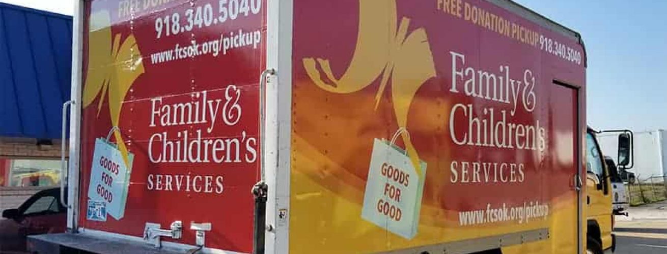 Family & Children Services Box Truck Wrap