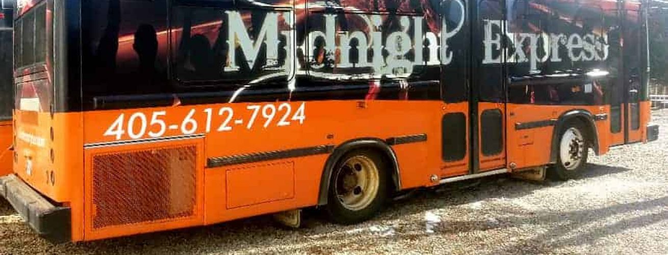 Midnight Stillwater Party Bus Wrap