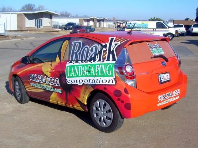 Roark Landscaping Car Wrap