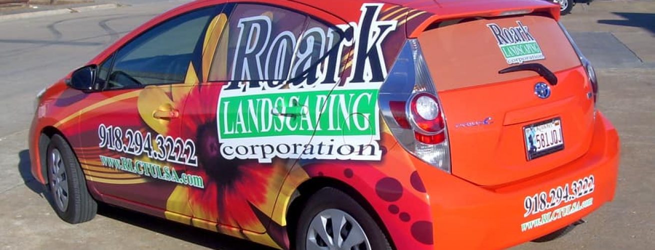 Roark Landscaping Car Wrap