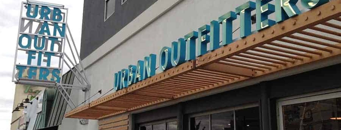 Urban Outfitters Sign Installation